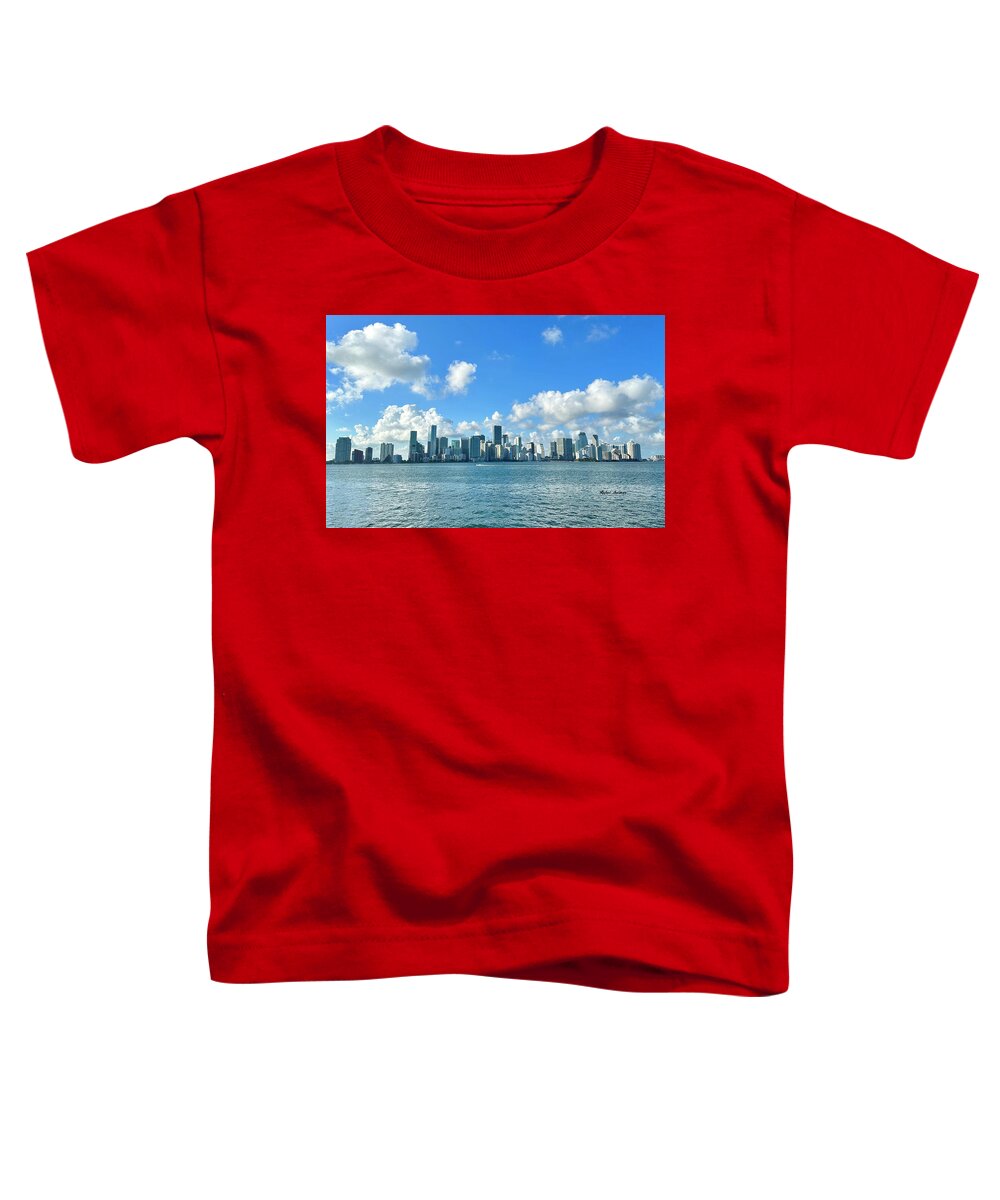 Brickell Bay from Key Biscayne Florida - Toddler T-Shirt