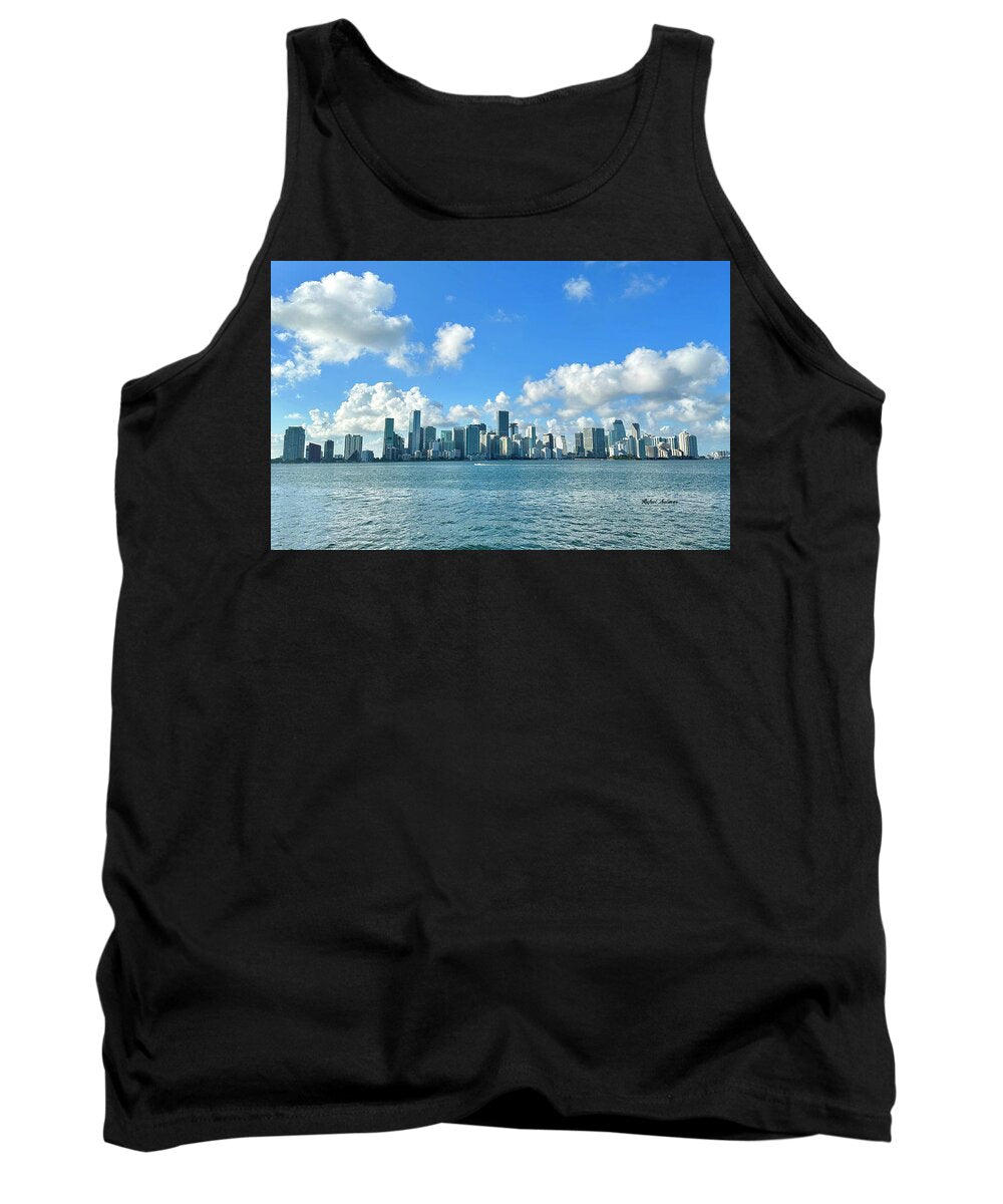 Brickell Bay from Key Biscayne Florida - Tank Top