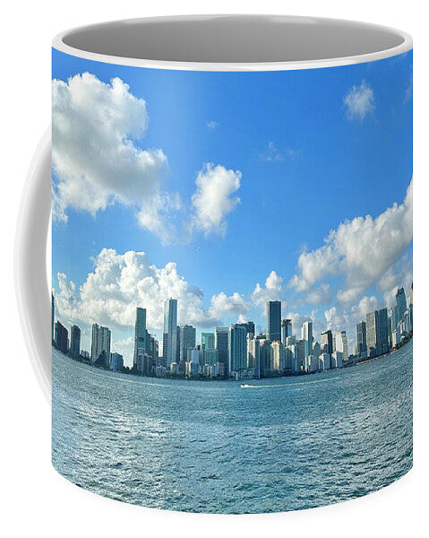 Brickell Bay from Key Biscayne Florida - Mug