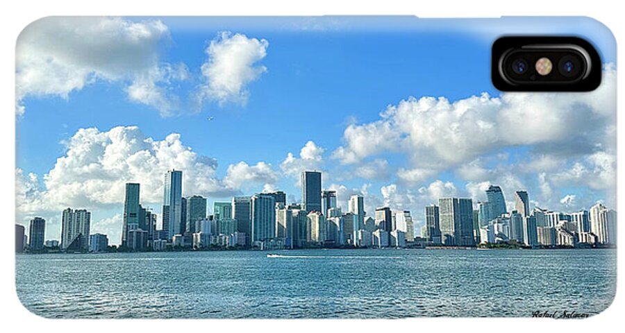 Brickell Bay from Key Biscayne Florida - Phone Case