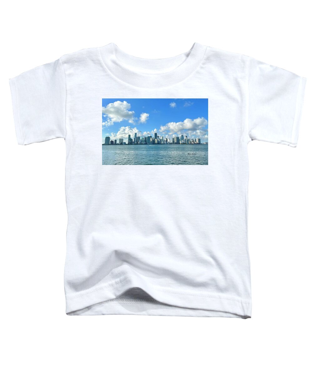 Brickell Bay from Key Biscayne Florida - Toddler T-Shirt