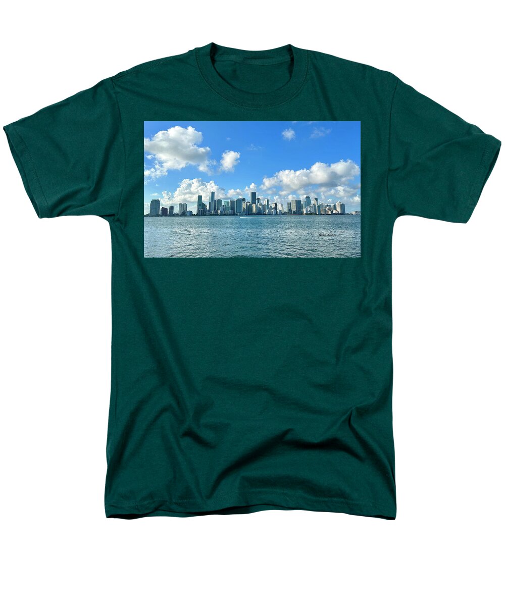 Brickell Bay from Key Biscayne Florida - Men's T-Shirt  (Regular Fit)