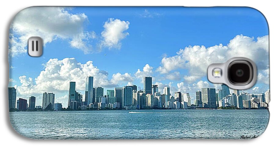 Brickell Bay from Key Biscayne Florida - Phone Case