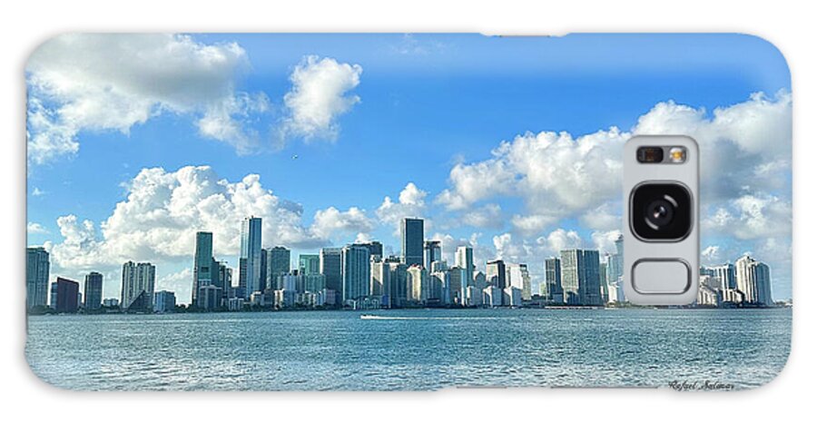 Brickell Bay from Key Biscayne Florida - Phone Case