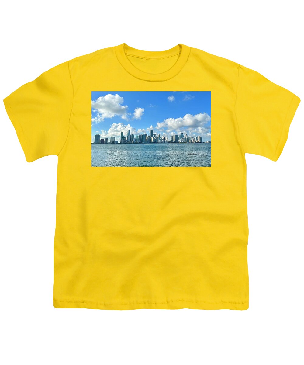 Brickell Bay depuis Key Biscayne en Floride - T-shirt pour jeunes