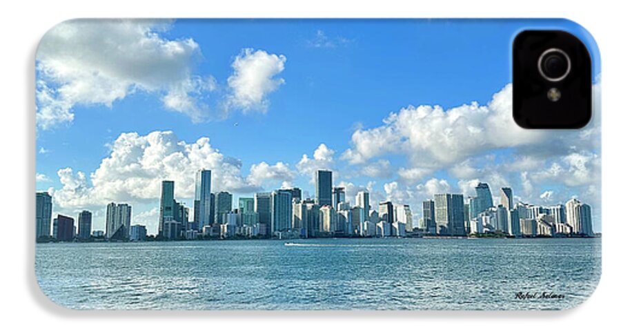 Brickell Bay from Key Biscayne Florida - Phone Case