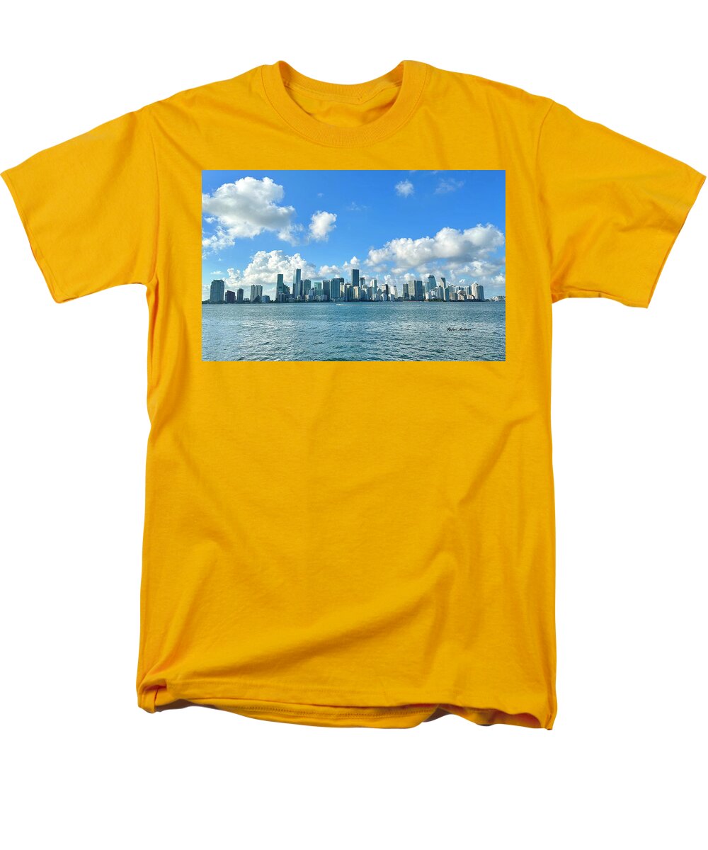 Brickell Bay from Key Biscayne Florida - Men's T-Shirt  (Regular Fit)