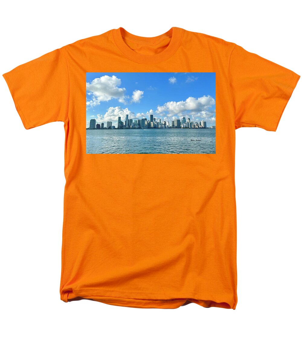 Brickell Bay from Key Biscayne Florida - Men's T-Shirt  (Regular Fit)