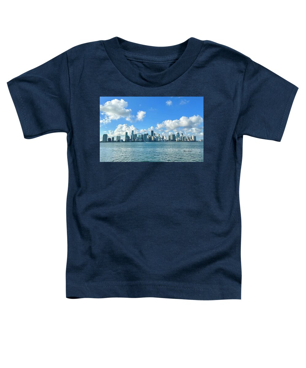 Brickell Bay from Key Biscayne Florida - Toddler T-Shirt