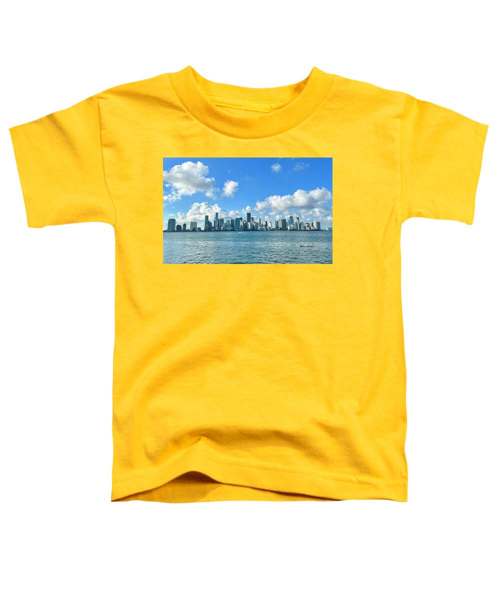 Brickell Bay from Key Biscayne Florida - Toddler T-Shirt