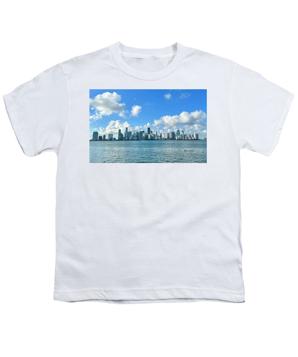 Brickell Bay depuis Key Biscayne en Floride - T-shirt pour jeunes