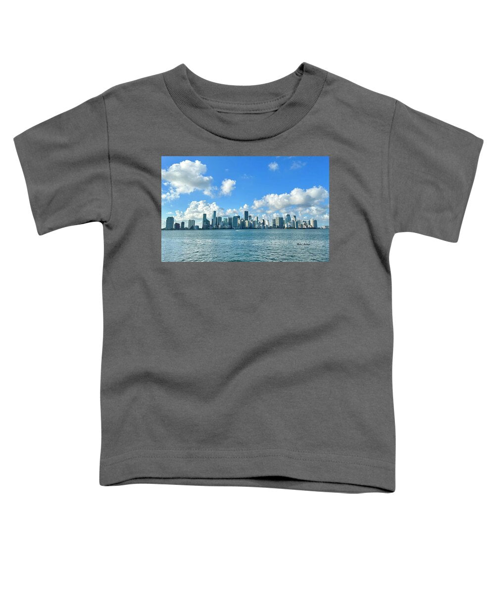 Brickell Bay from Key Biscayne Florida - Toddler T-Shirt