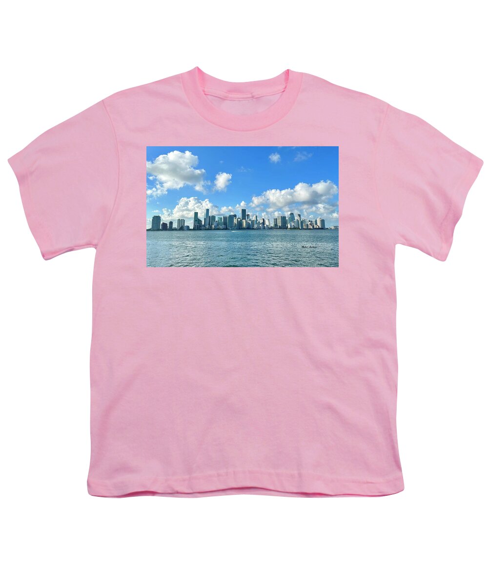 Brickell Bay depuis Key Biscayne en Floride - T-shirt pour jeunes