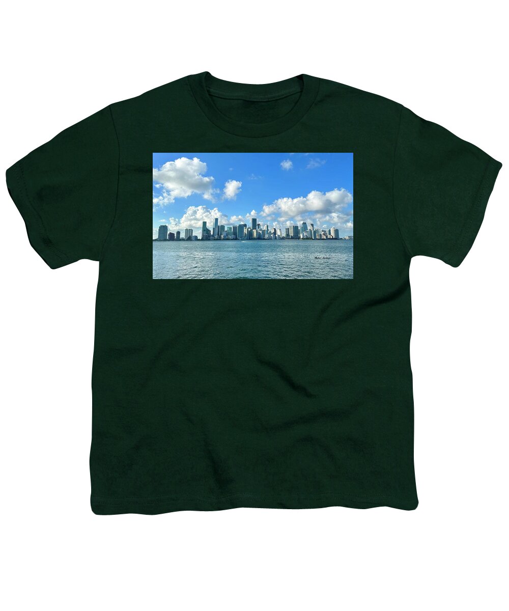 Brickell Bay depuis Key Biscayne en Floride - T-shirt pour jeunes