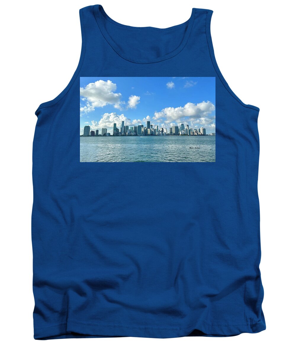 Brickell Bay from Key Biscayne Florida - Tank Top