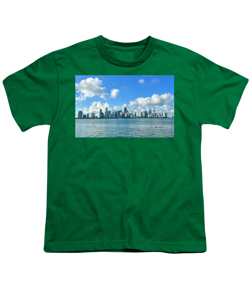 Brickell Bay depuis Key Biscayne en Floride - T-shirt pour jeunes