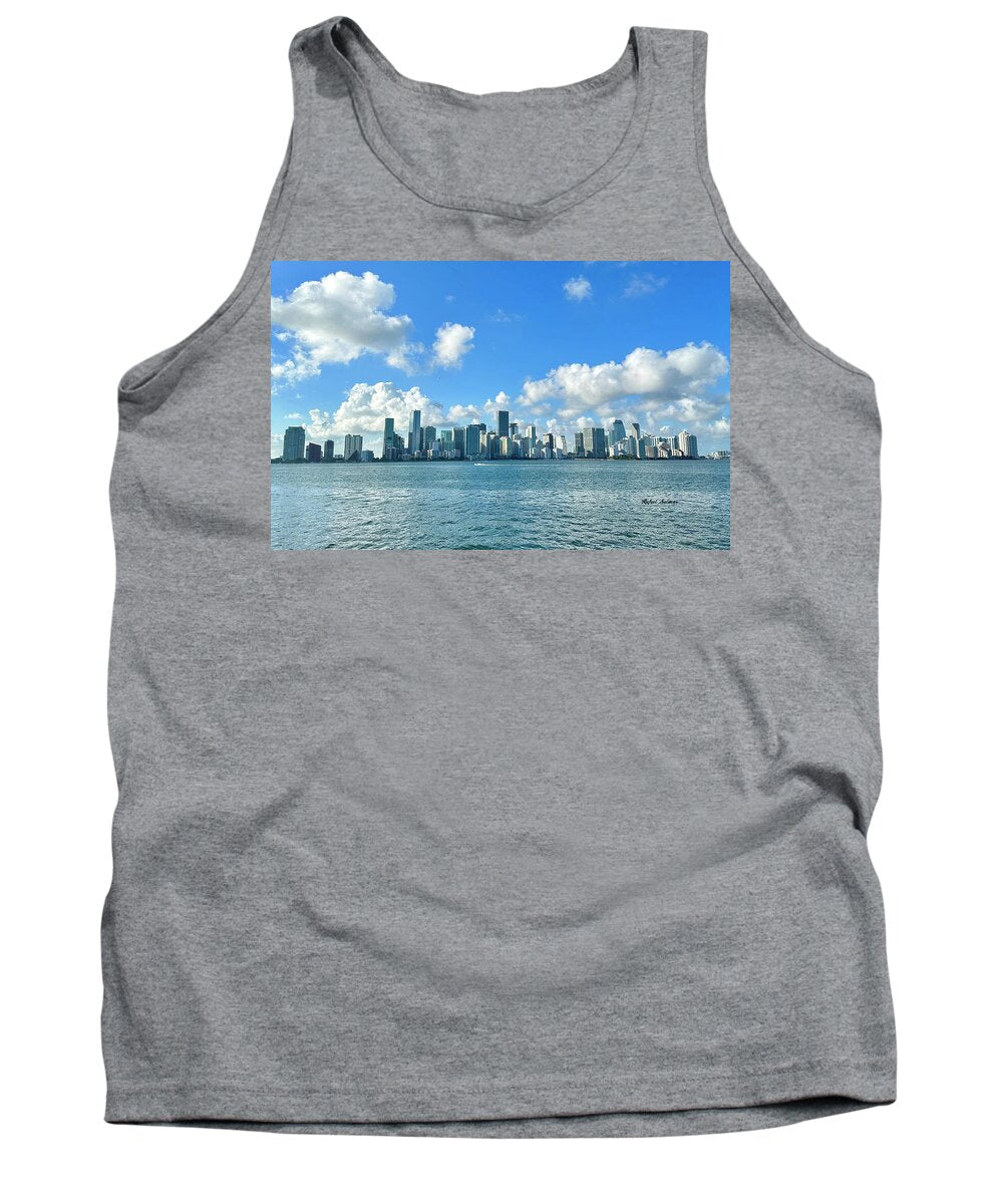 Brickell Bay from Key Biscayne Florida - Tank Top