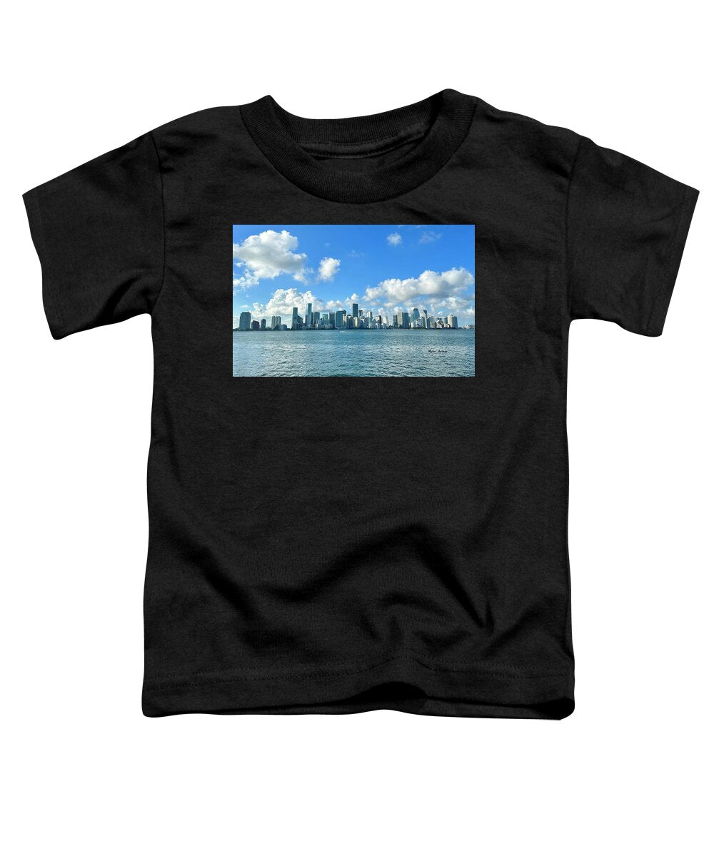 Brickell Bay from Key Biscayne Florida - Toddler T-Shirt