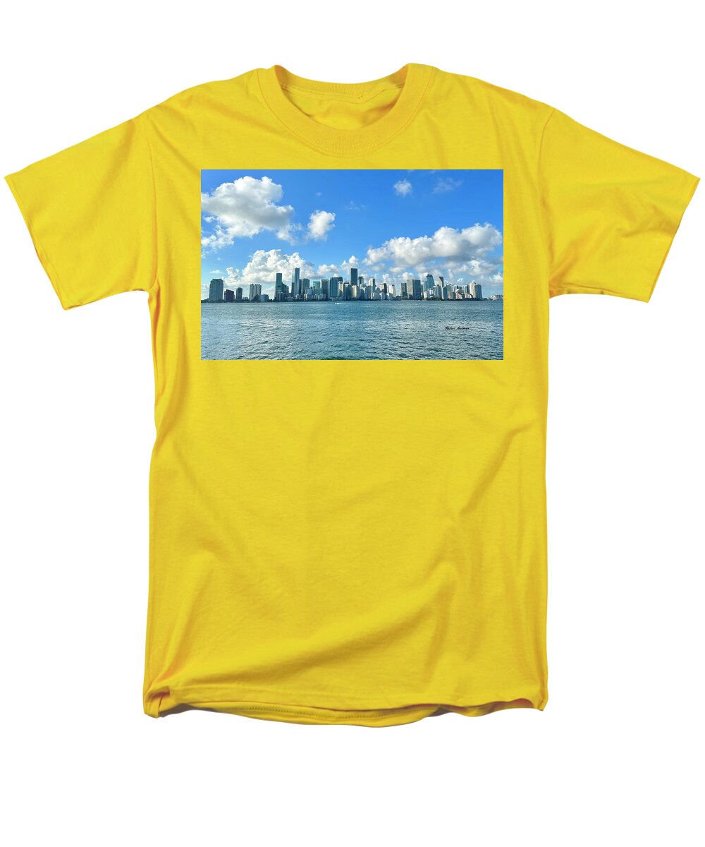 Brickell Bay from Key Biscayne Florida - Men's T-Shirt  (Regular Fit)