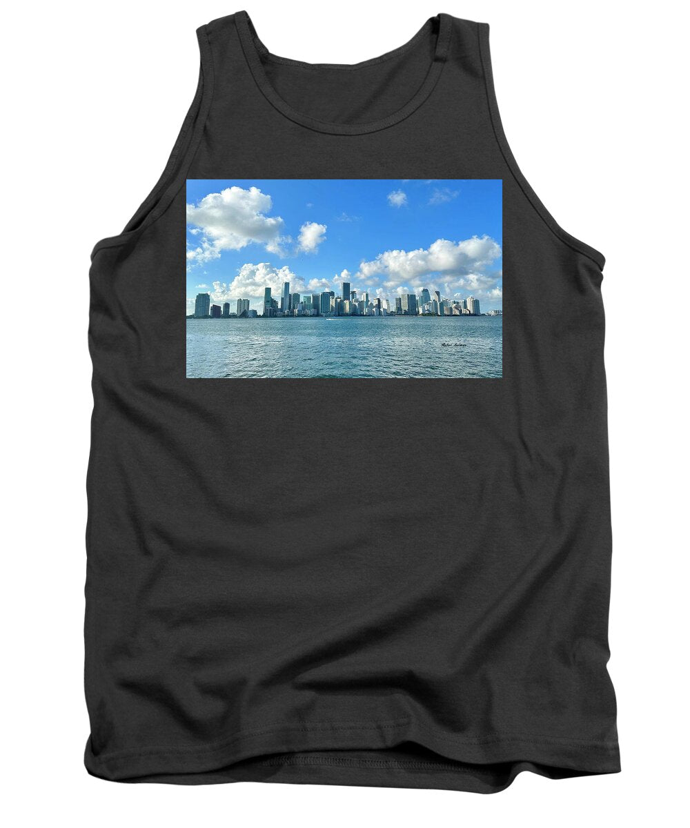 Brickell Bay from Key Biscayne Florida - Tank Top