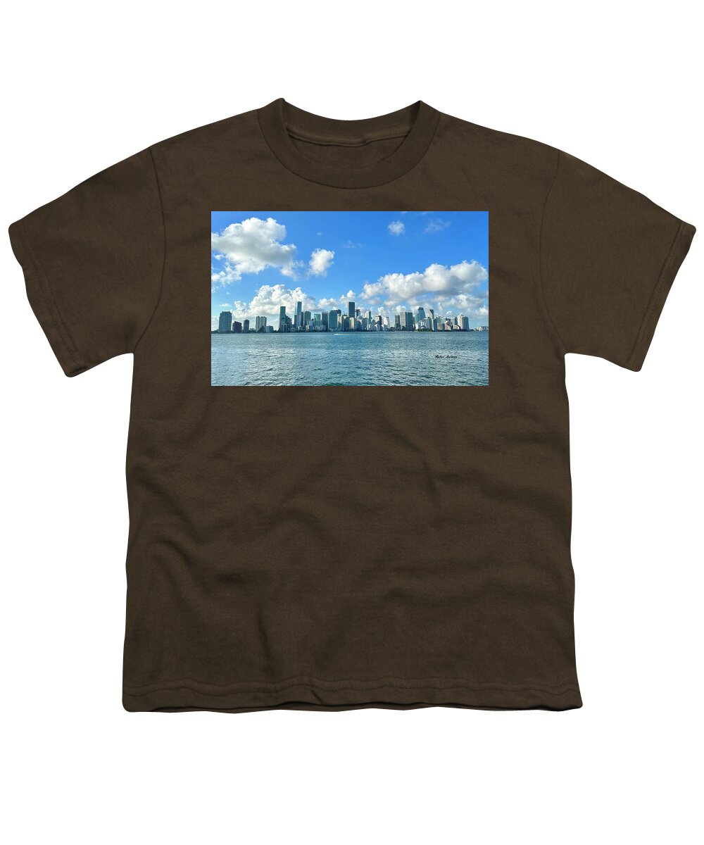 Brickell Bay depuis Key Biscayne en Floride - T-shirt pour jeunes