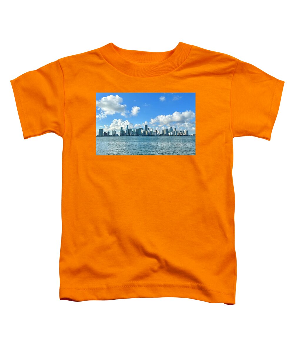 Brickell Bay from Key Biscayne Florida - Toddler T-Shirt