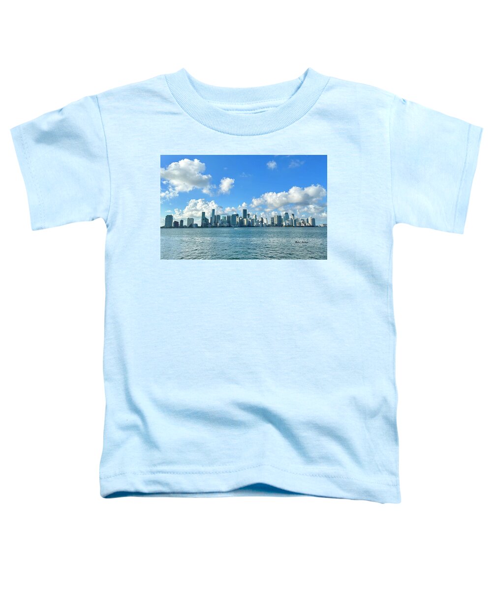 Brickell Bay from Key Biscayne Florida - Toddler T-Shirt