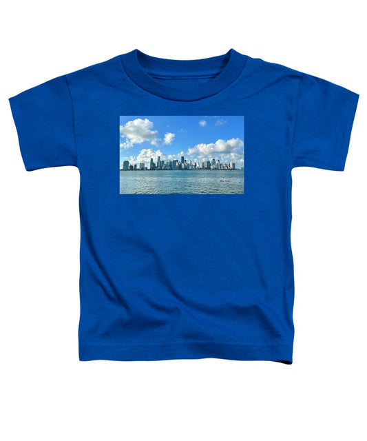 Brickell Bay from Key Biscayne Florida - Toddler T-Shirt