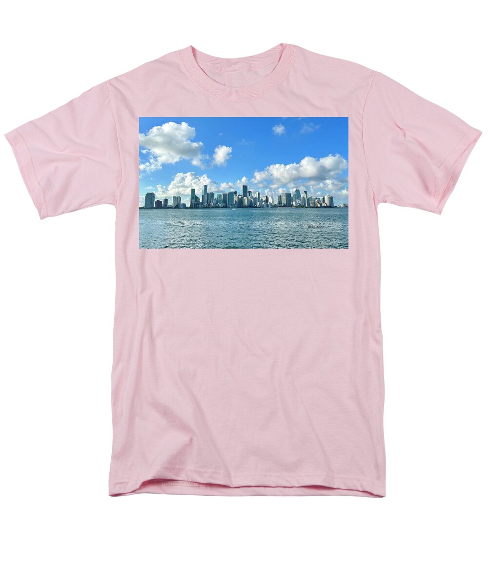 Brickell Bay from Key Biscayne Florida - Men's T-Shirt  (Regular Fit)