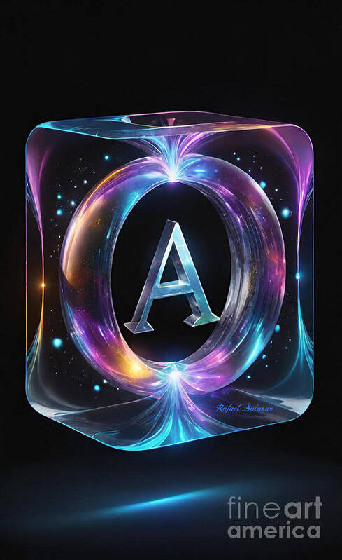 Cosmic Alphabet A - Art Print