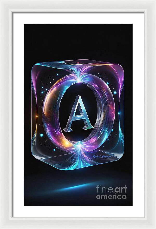 Cosmic Alphabet A - Framed Print