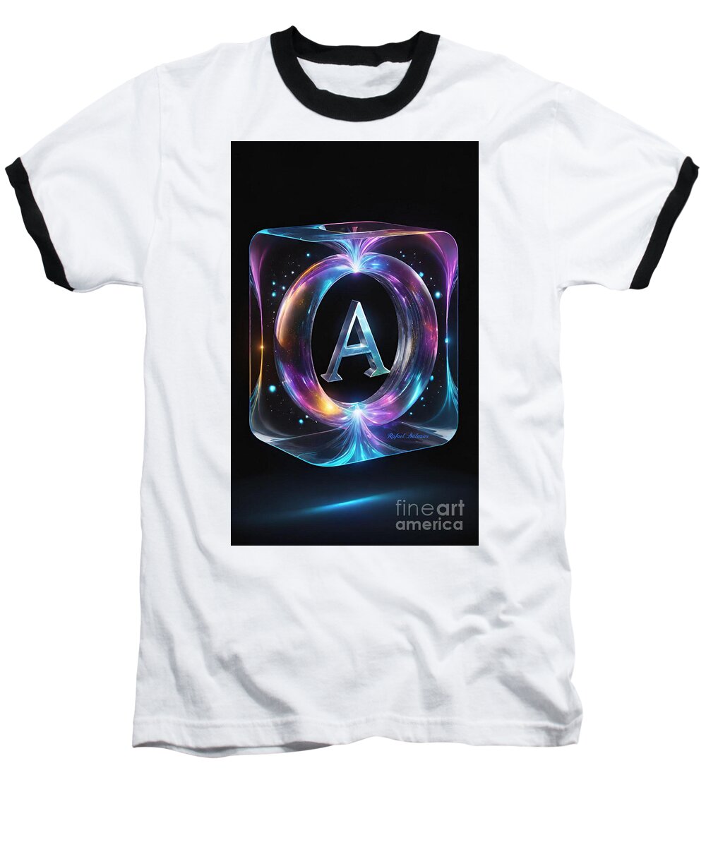 Cosmic Alphabet A - Baseball T-Shirt