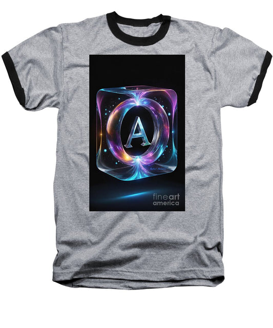 Cosmic Alphabet A - Baseball T-Shirt