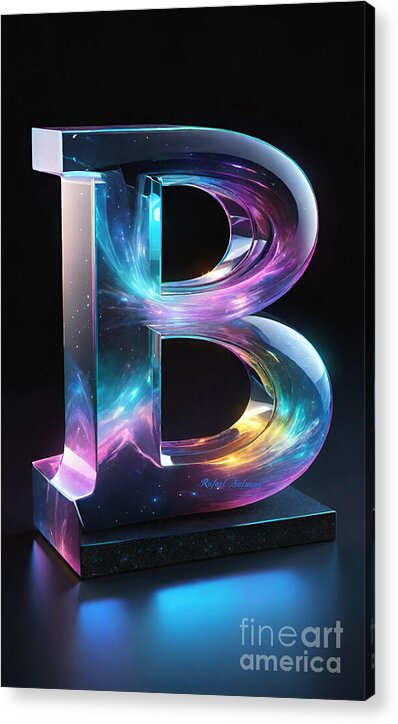Cosmic Alphabet B - Acrylic Print