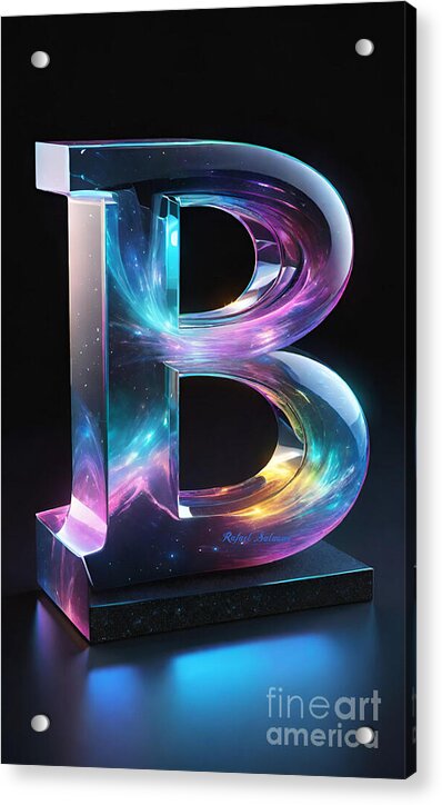 Cosmic Alphabet B - Acrylic Print