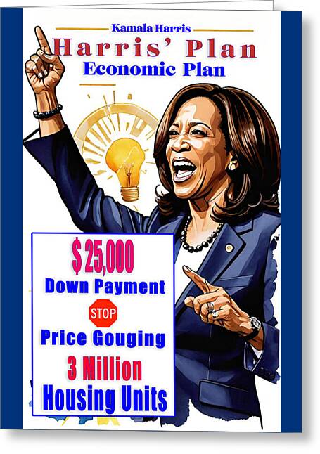 Kamala Harris - Economic Plan - Greeting Card