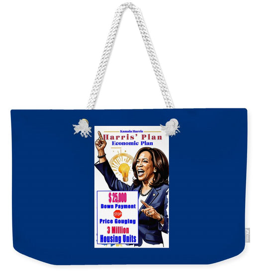 Kamala Harris - Economic Plan - Weekender Tote Bag