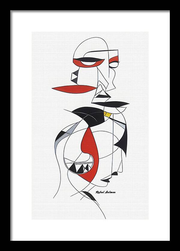 One-Line Harmony - Framed Print