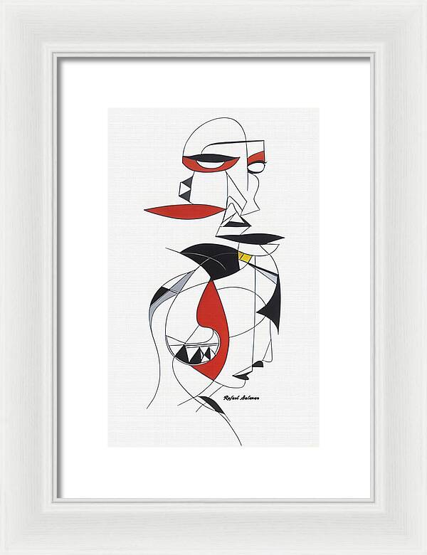 One-Line Harmony - Framed Print