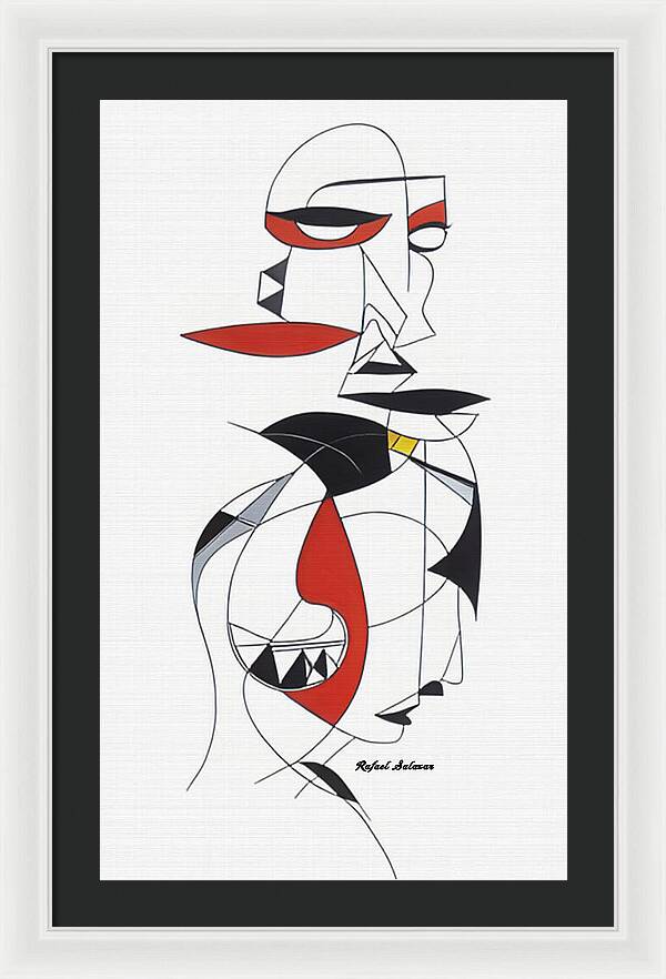 One-Line Harmony - Framed Print