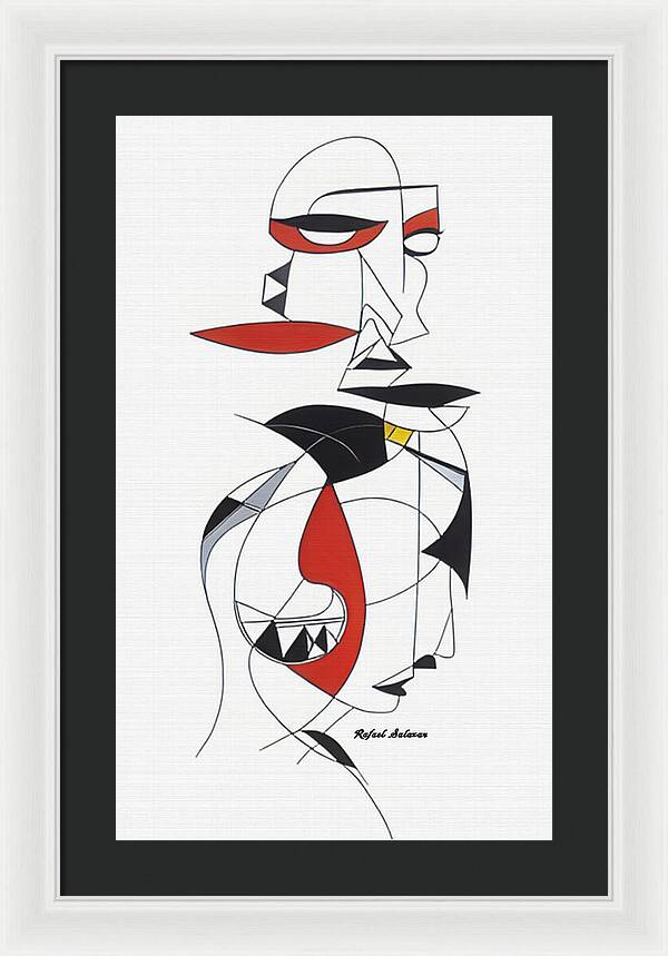 One-Line Harmony - Framed Print