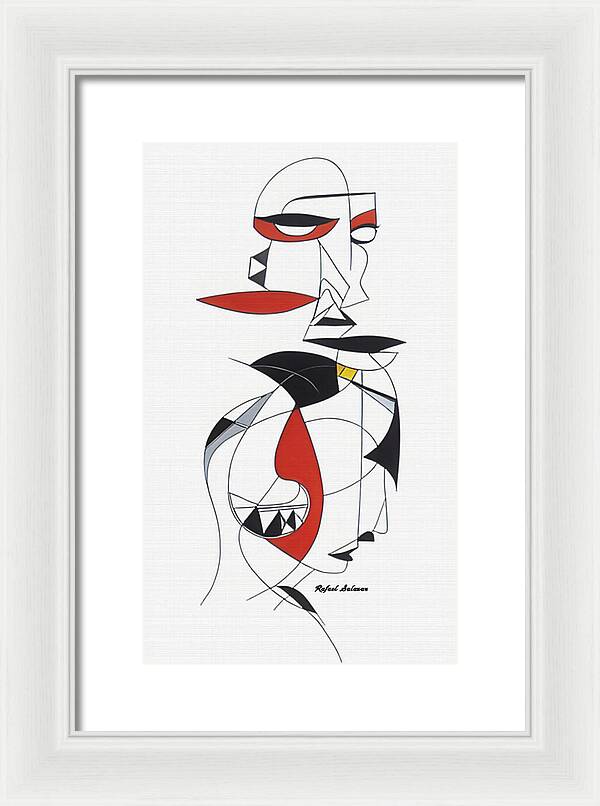 One-Line Harmony - Framed Print