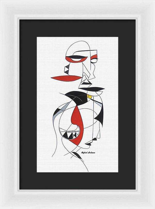 One-Line Harmony - Framed Print