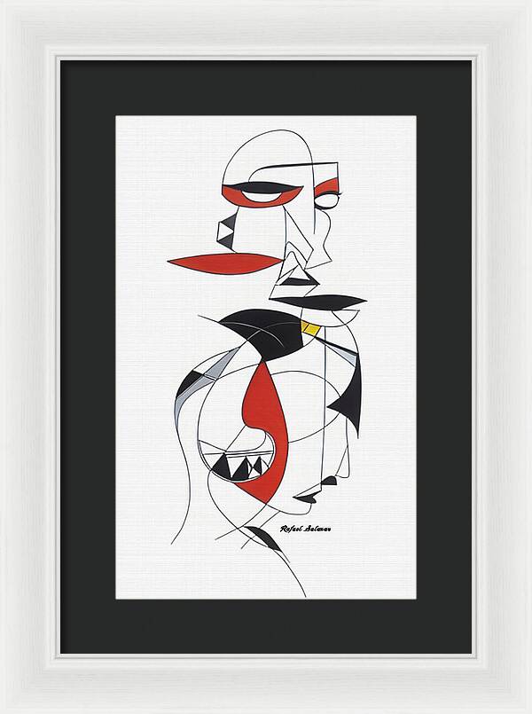 One-Line Harmony - Framed Print