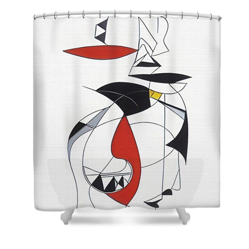 One-Line Harmony - Shower Curtain