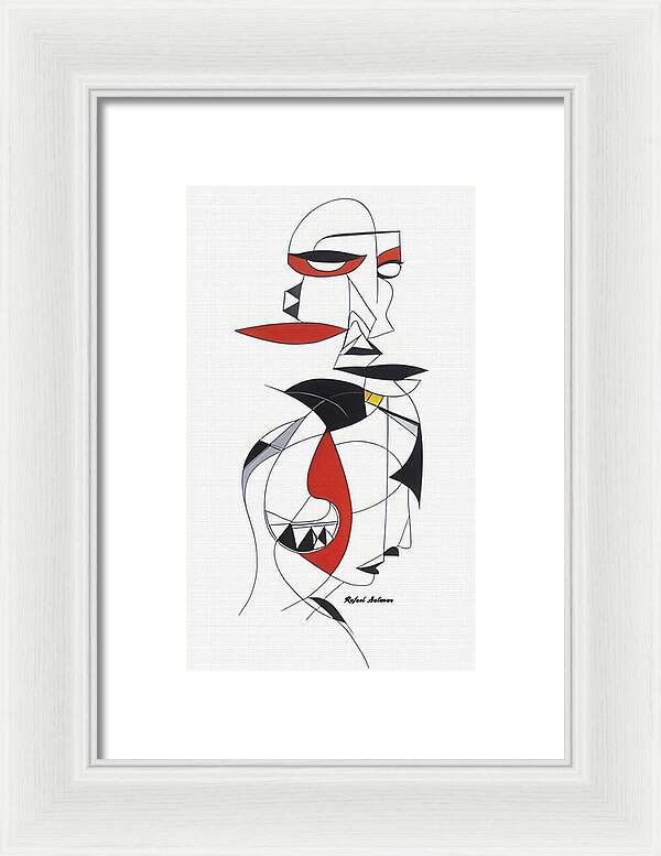 One-Line Harmony - Framed Print