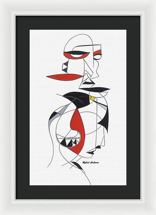 One-Line Harmony - Framed Print