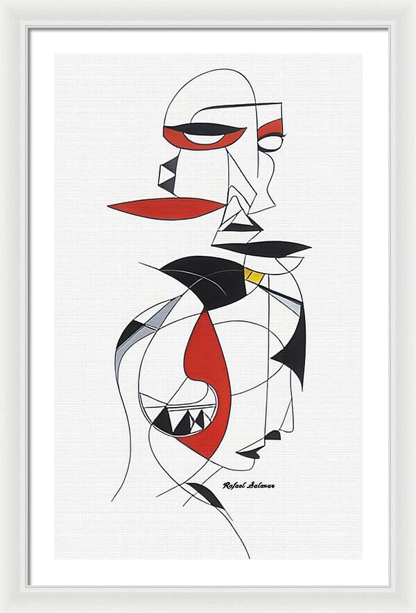 One-Line Harmony - Framed Print