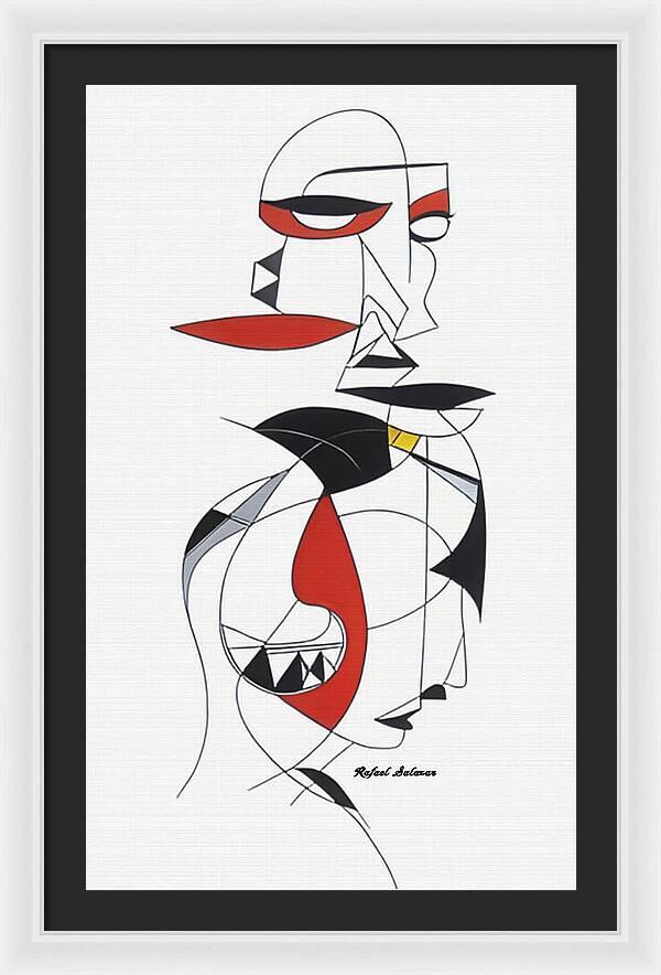 One-Line Harmony - Framed Print