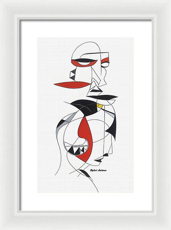 One-Line Harmony - Framed Print